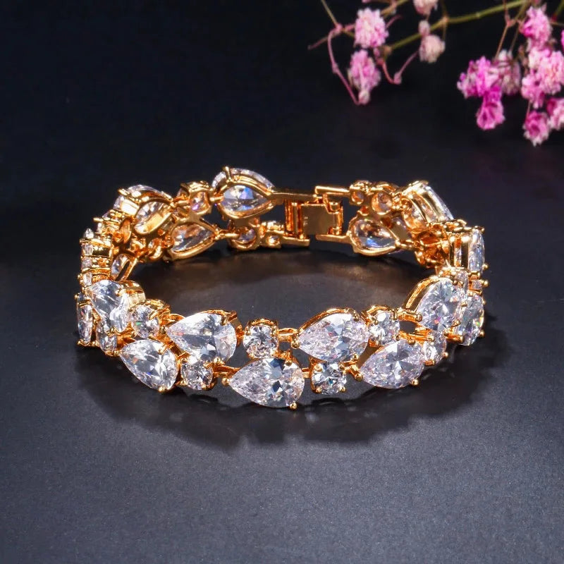 Dual Tear Drop Bracelet