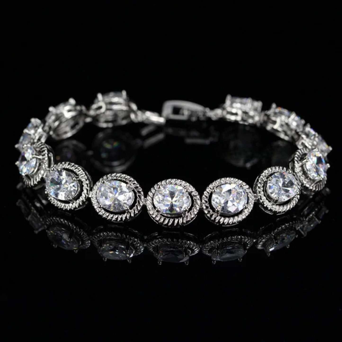Halo Blossom Drop Bracelet