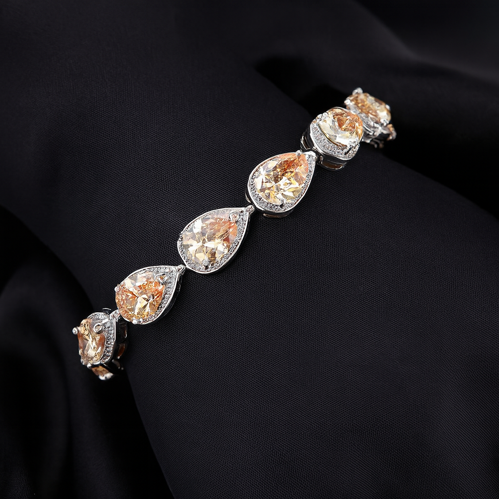 Retro Blossom Drop Bracelet