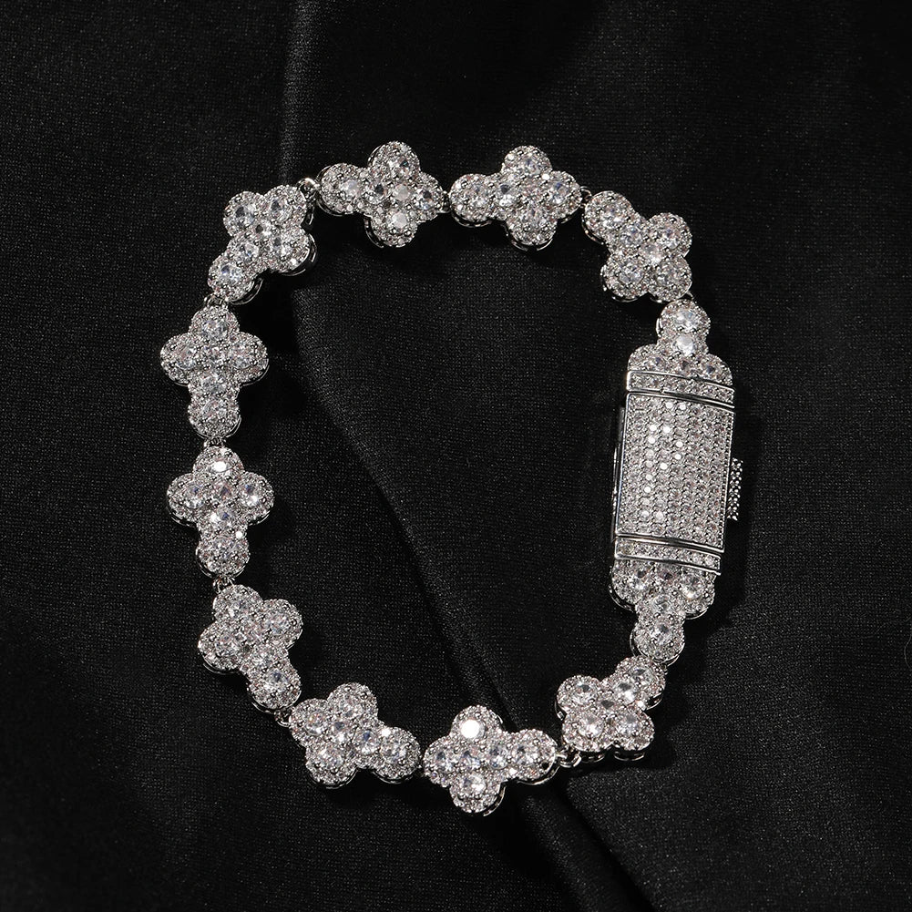 Full Cross Charm Chain Bracelet