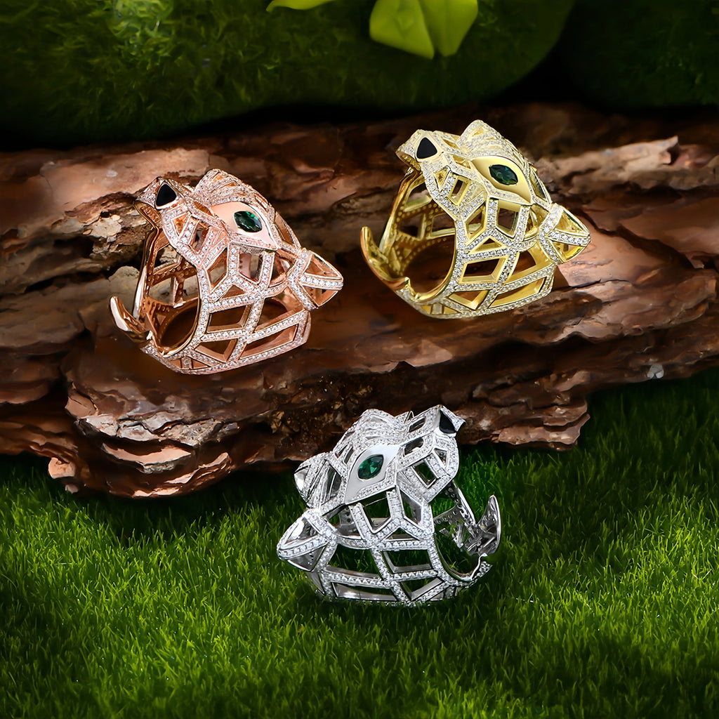 Cryptic Leopard Ring