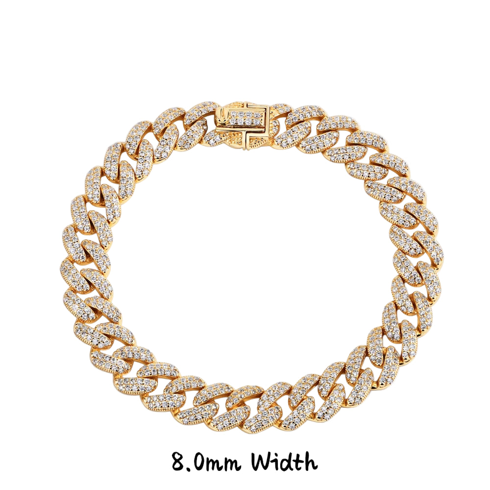 DVVS1 Full Moissanite Cuba Chain