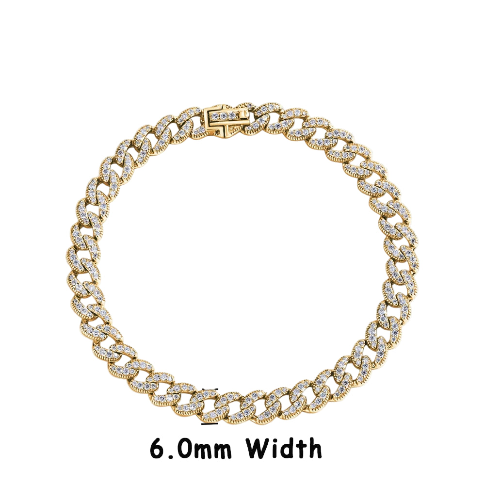 DVVS1 Full Moissanite Cuba Chain