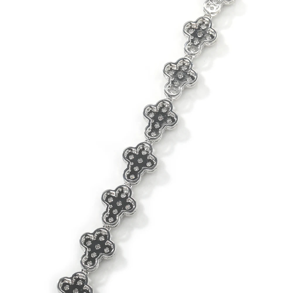 Full Cross Charm Chain Bracelet