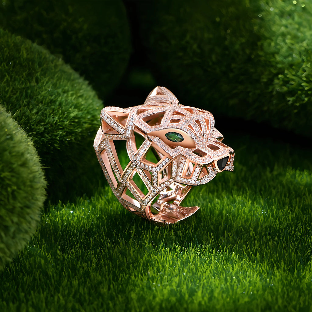 Cryptic Leopard Ring