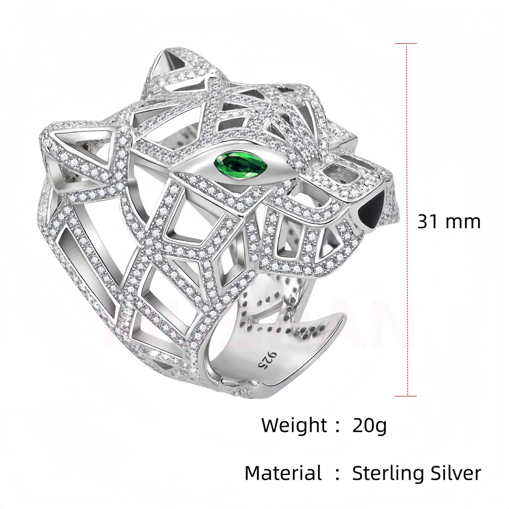 Cryptic Leopard Ring