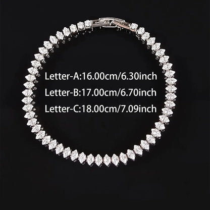 Marquise Oval Cut Bracelet