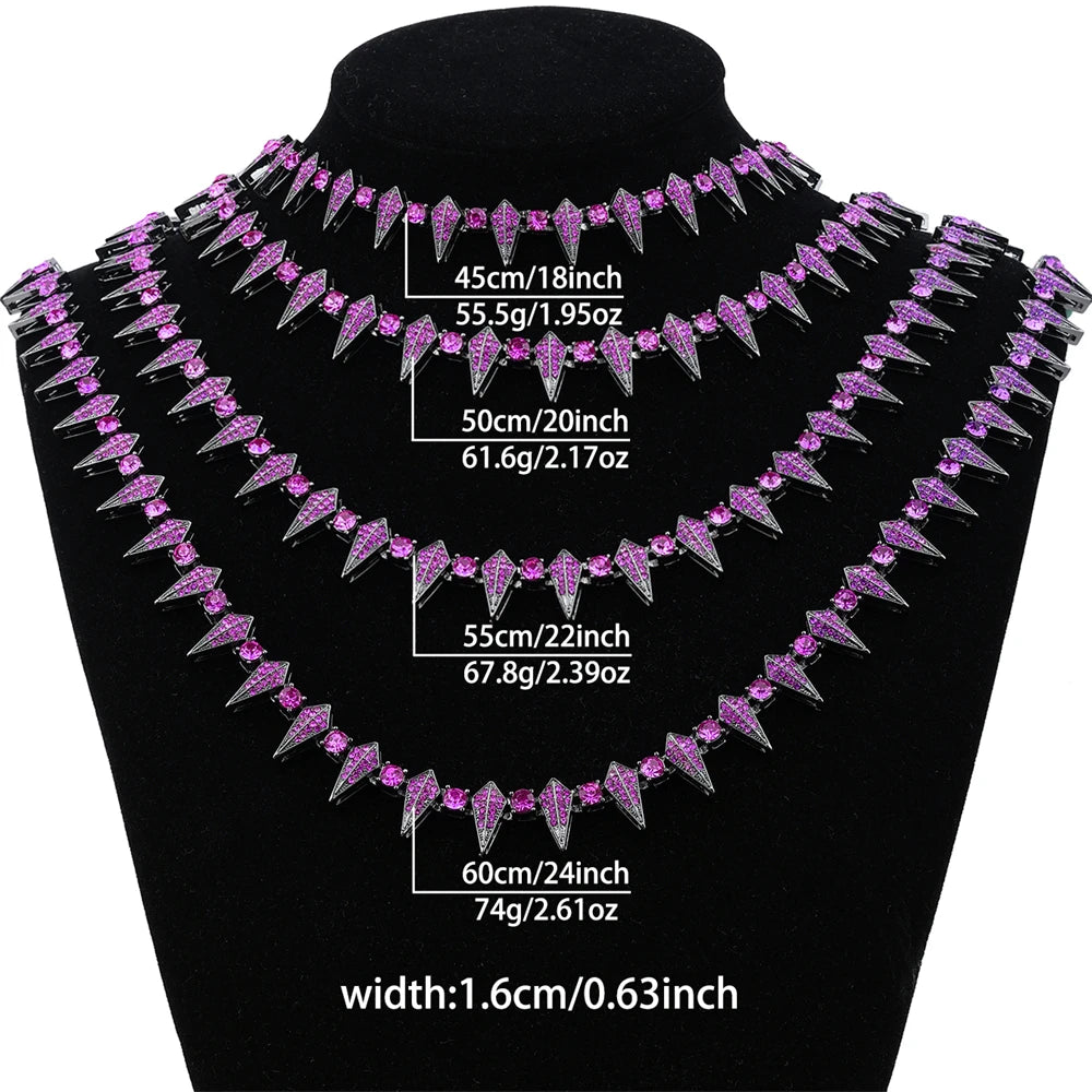 Violet Synth Necklace