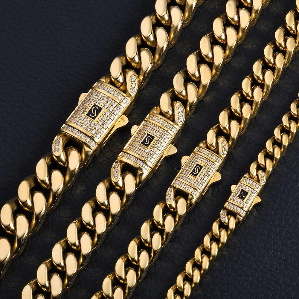 Monaco Cuban 14K Plated Bracelet