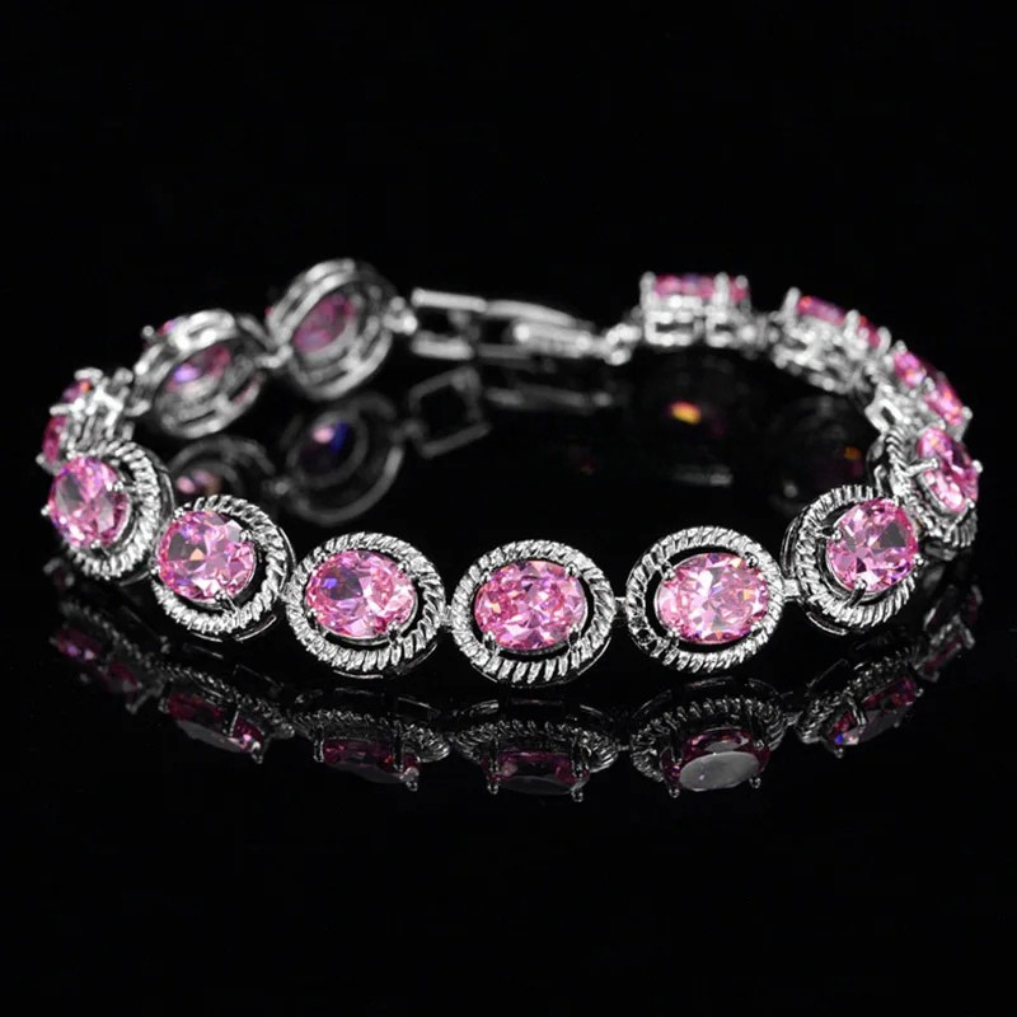 Halo Blossom Drop Bracelet