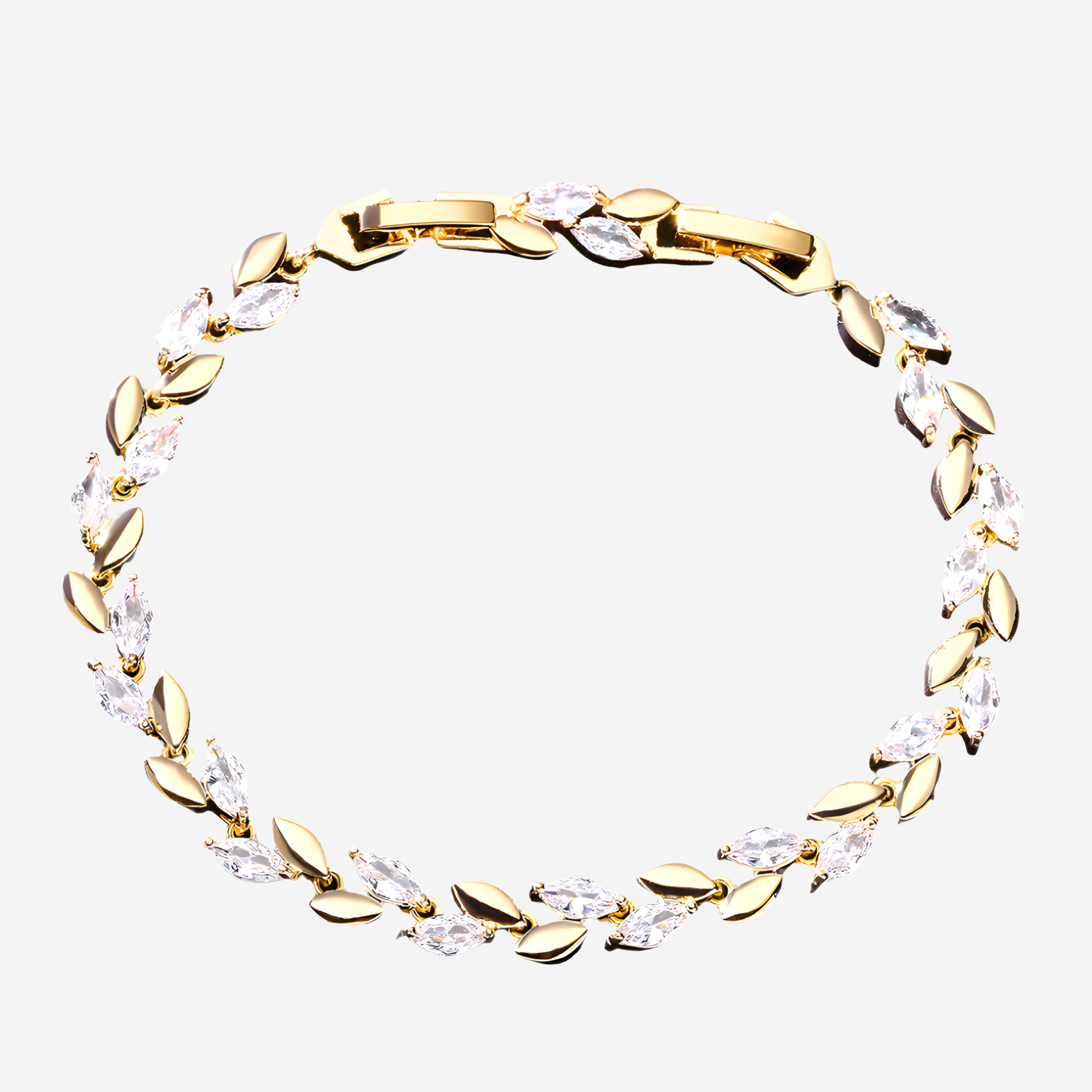 White Leaf Bangles Bracelet