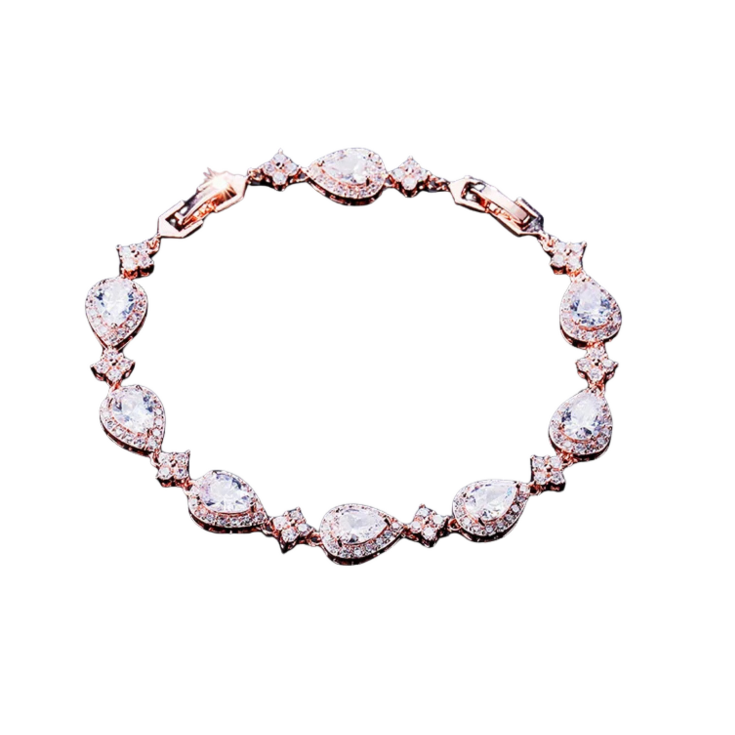 Spaced Star Droplet Bracelet