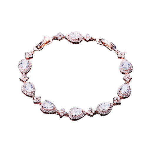 Spaced Star Droplet Bracelet